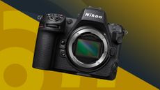 Nikon Z8 on yellow background